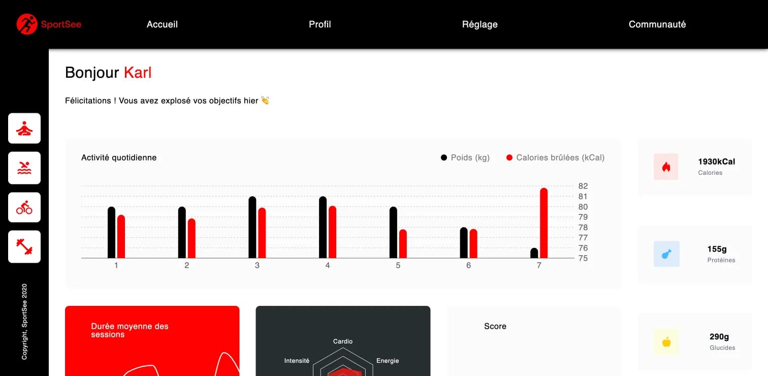 Aperçu de Sportsee-react
