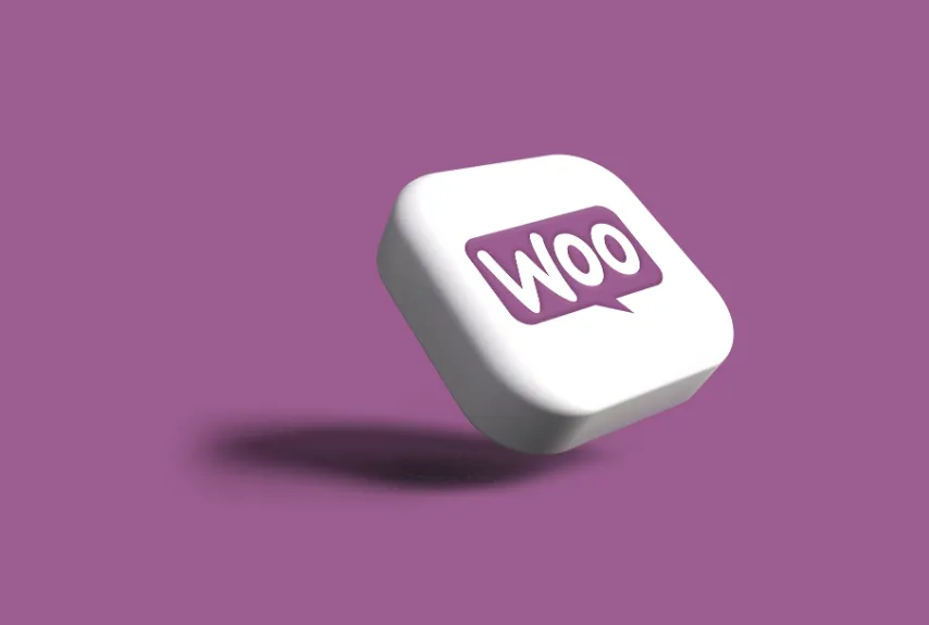 Un bouton blanc avec le mot wooocommerce dessus.
