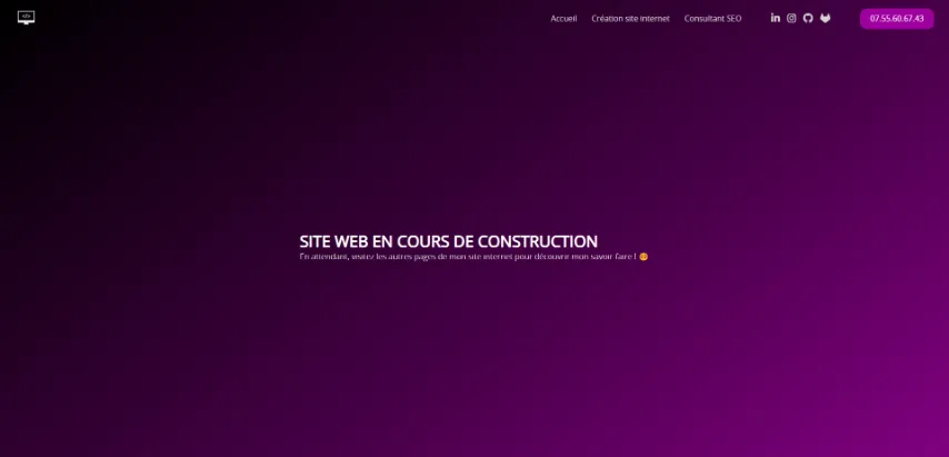 Site web de Maxime CHAMPIGNEUX